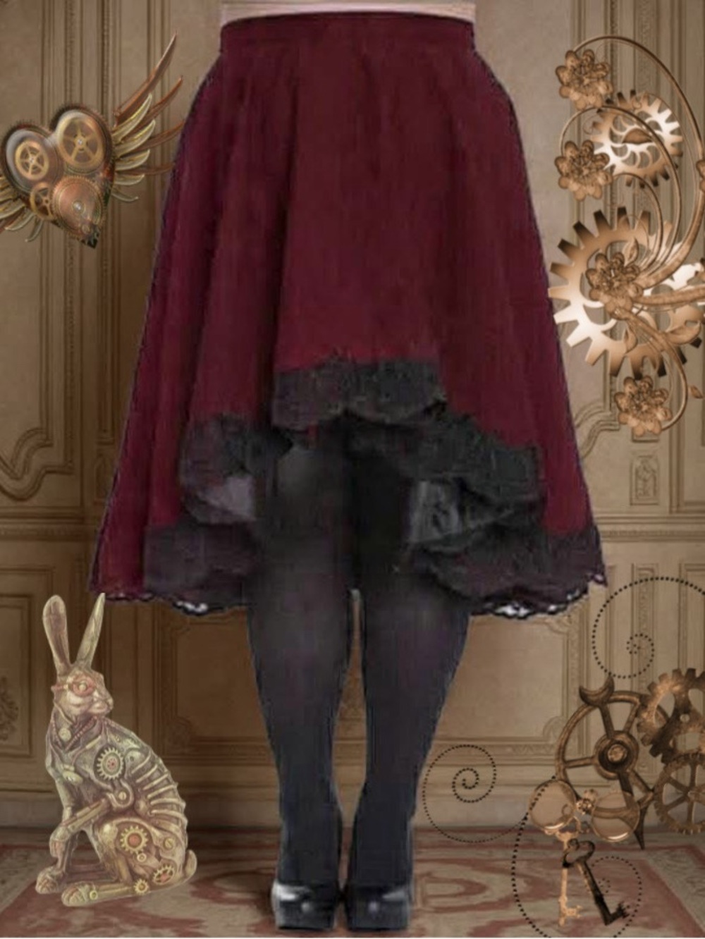 New!! Spin Doctor for ModCloth Steampunk Skirt